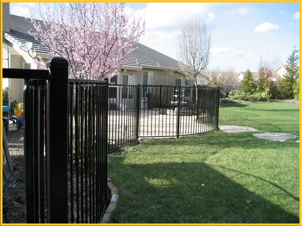 Back Yard Iron Fence San Mateo