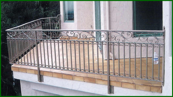 Wrought Iron Balcony Railings - San Mateo