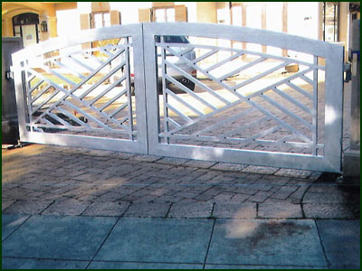 Wrought Iron Driveway Gate - San Mateo