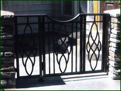 Wrought Iron Garden Gate - Redwood City 